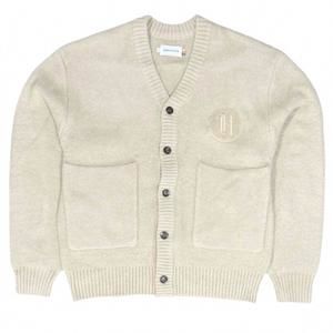 NEW HONOR THE GIFT men's stamped patch cardigan in tan